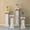 Uniquewise Fiberglass White Plinth Roman Column Ionic Piller Pedestal Vase Stand - Photography Props - 49 Inch QI004125-49 - alternate 5